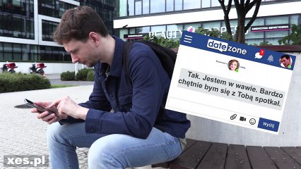 Frame from the video Gorące spotkanie dzięki datezone.com